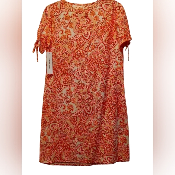 Chloe+Rene NWT- Knee Length, Round Neck, Short Sleeves W/ Ties, Size Small, Soft - Picture 2 of 12